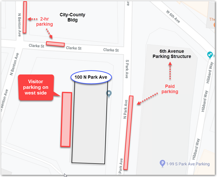 diagram labeling other parking options